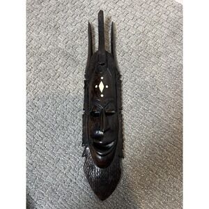 West African Carved Wooden Mask (Bambara) People of Mali. *Purchased In Africa*